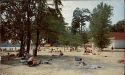 Easterly View of the Famous Lake Pearl Beach Postcard