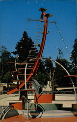 Monkey Island, Portland Zoological Gardens Postcard