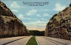 Big Cut on Hwy 66 Hooker, MO Postcard Postcard