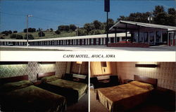 Capri Motel, Avoca, Iowa Postcard