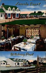Lincoln Court and Hitching Post Postcard