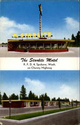 The Starlite Motel Spokane, WA Postcard 