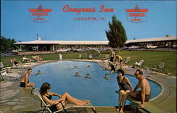 Congress Inn Lancaster, PA Postcard Postcard