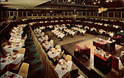 Interior of The Golden Apple Dinner Theatre Postcard