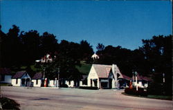 Miller's Court and Service Station Hannibal, MO Postcard Postcard