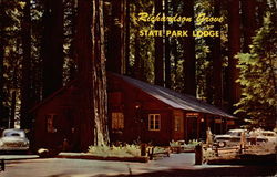 Richardson Grove State Park Lodge Garberville, CA Postcard Postcard