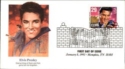 Elvis Presley First Day Issue Cards Postcard Postcard