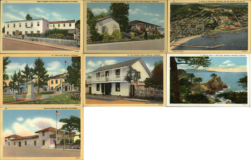 Lot of 700 Unused Vintage Monterey-area Postcards Wholesale
