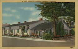 Lot of 100: First Theatre in California Monterey, CA Postcard Postcard Postcard