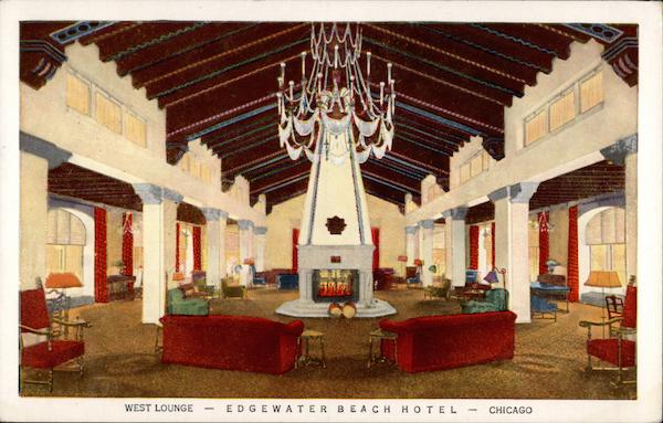 West Lounge - Edgewater Beach Hotel - Chicago Illinois