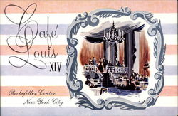 Cafe Louis XIV Rockefeller Center Postcard
