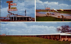 Tulare Inn Motel--Perry's Coffee Shop Postcard