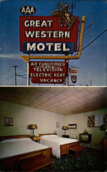 Great Western Motel Postcard