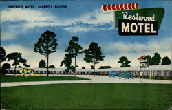 Restwood Motel Postcard