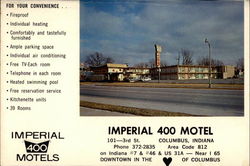 Imperial 400 Motel Columbus, IN Postcard Postcard