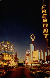 Fremont Street from Second Street Postcard
