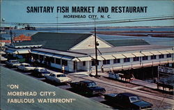 Sanitary Fish Market and Restaurant Morehead City, NC Postcard Postcard