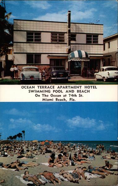 Ocean Terrace Apartment Hotel Swimming Pool And Beach Miami Beach Florida