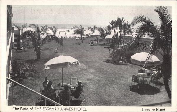 The Patio of The Edward James Hotel, Treasure Island St. Petersburg Florida