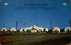 St. Francis Hotel Courts Montgomery, AL Postcard Postcard