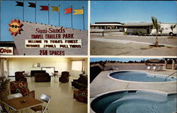 Suni-Sands Travel Trailer Park Yuma, AZ Postcard Postcard