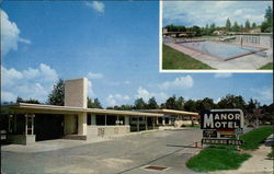 Manor Motel & Restaurant Postcard