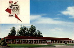 Vel-Fre Motel Pittsburg, KS Postcard Postcard