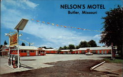 Nelson's Motel Butler, MO Postcard Postcard