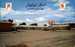 Cardinal Motel Fayette, AL Postcard 