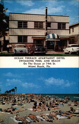Ocean Terrace Apartment Hotel Swimming Pool And Beach Postcard