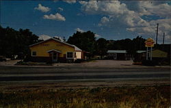 Sunset Motel Pine Bluffs, WY Postcard Postcard