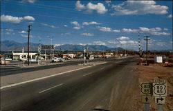 Intersection of U.S. Highways 80-80 Las Cruces, NM Postcard Postcard