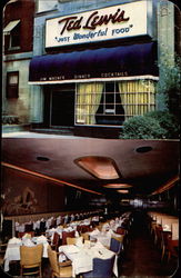 Ted Lewis "Just Wonderful Food" Postcard