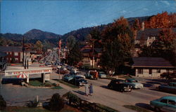 A view of the main town in Gatlinburg Tennessee Postcard