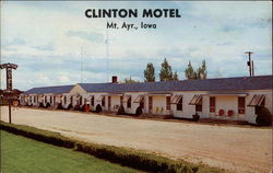 Clinton Motel Mount Ayr, IA Postcard Postcard
