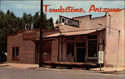 Front view of OK Corral Tombstone, AZ Postcard Postcard
