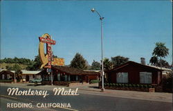 Monterey Motel Redding, CA Postcard Postcard