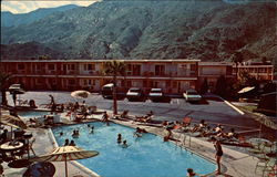 Palm Springs Travel Lodge Postcard