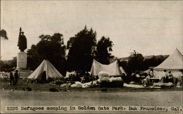3225 Refugees camping in Golden Gate Park San Francisco California
