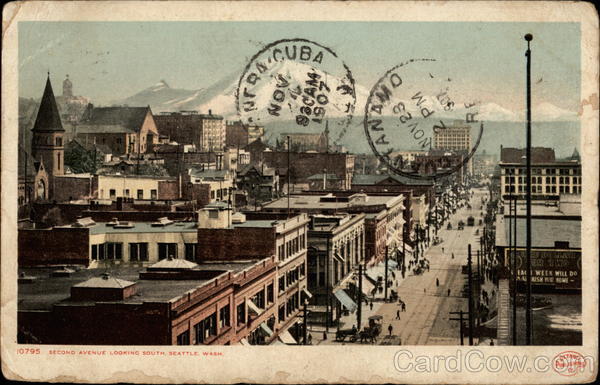 Second Avenue Looking South Seattle Washington