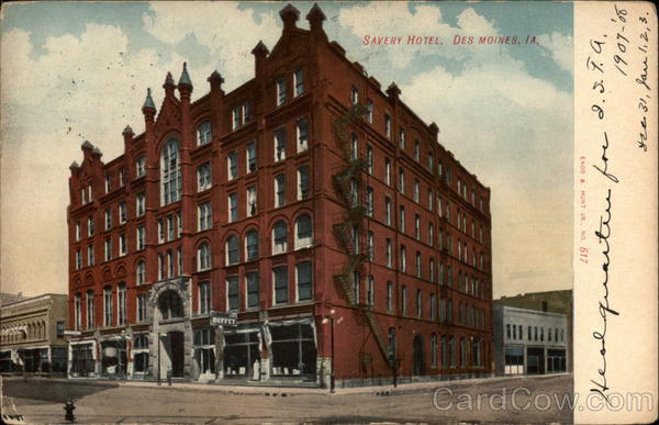 Savery Hotel Des Moines Iowa