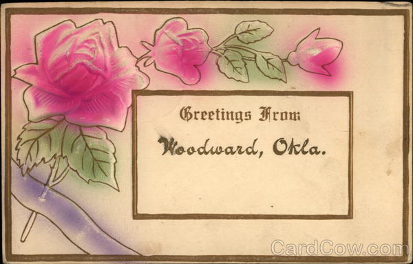 Greetings From Woodward, Okla Airbrushed