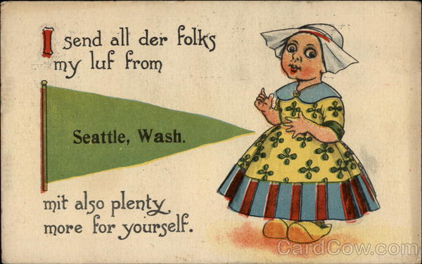 I Send All Der Folks My Luf from Seattle, Wash Washington