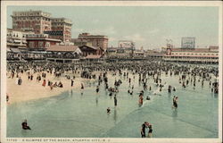 A Glimpse of the Beach Postcard