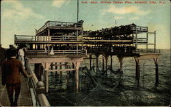 Net Haul at Million Dollar Pier Postcard