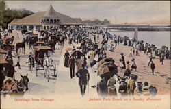 Jackson Park Beach on a Sunday afternoon Postcard