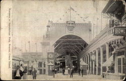 Entrance to Steeplechase Park, Bowery Postcard