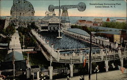 Steeplechase Swimming Pool Coney Island, NY Postcard Postcard