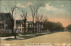 Dunbar Ave., Boarding House Row Postcard