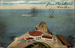 Sugar Loaf and Casino Santa Catalina Island, CA Postcard Postcard